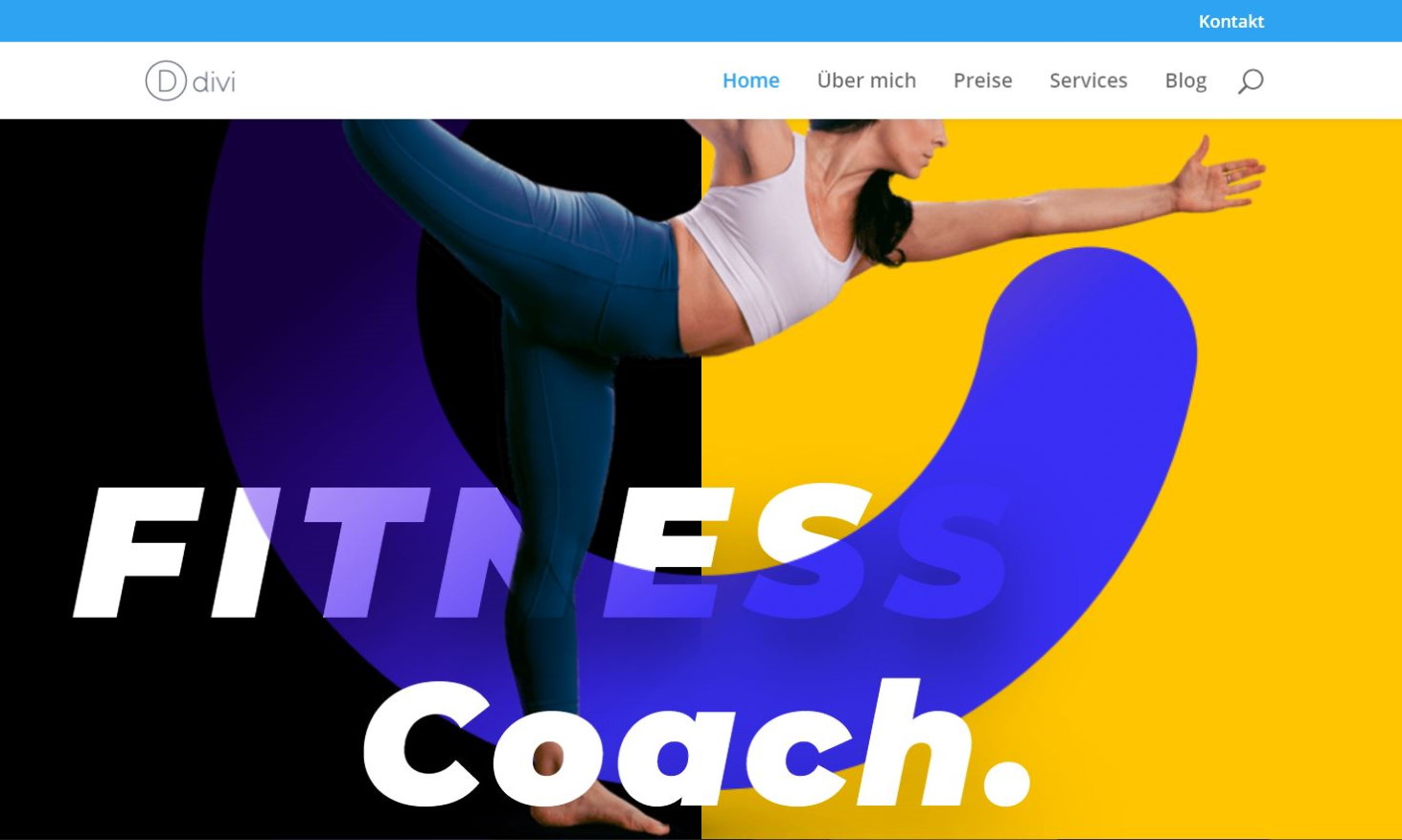 Fitness Trainer Webseite